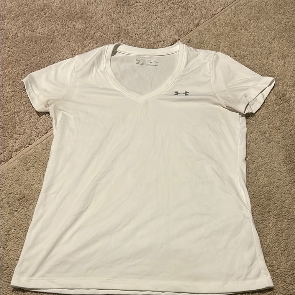 Under Armour Women's White V-Neck Top
